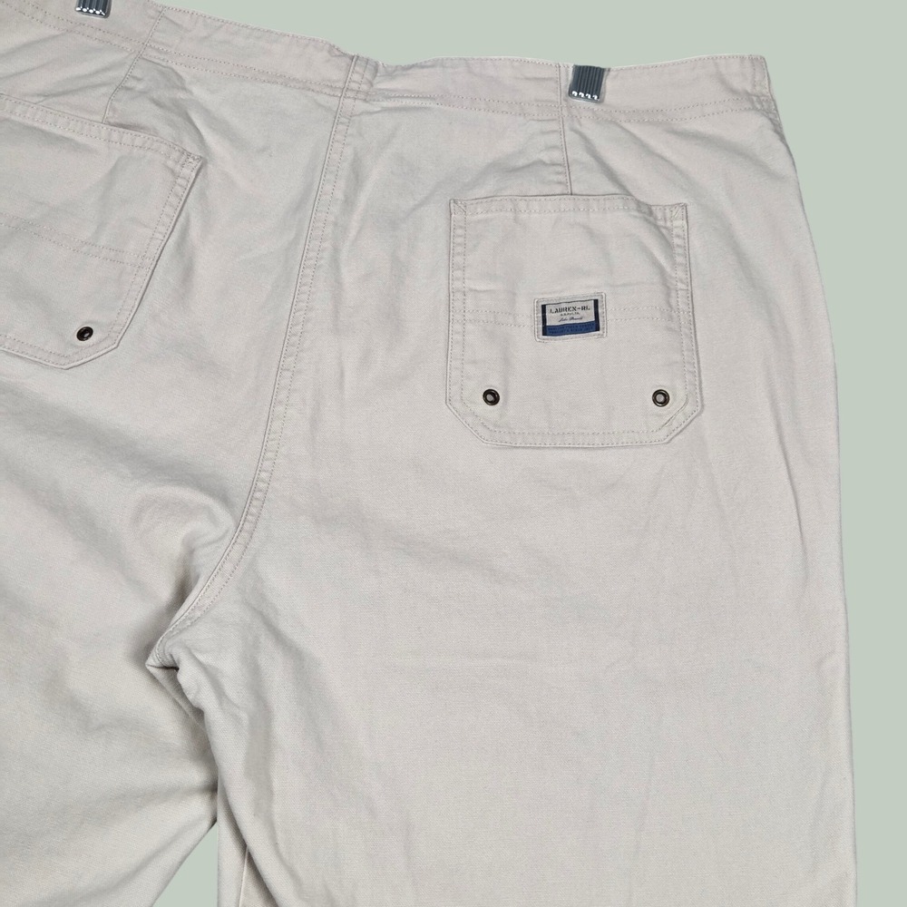 Lauren Ralph Lauren Women 16 Pants Khaki Cotton Canvas Straight Leg Cotton VTG
